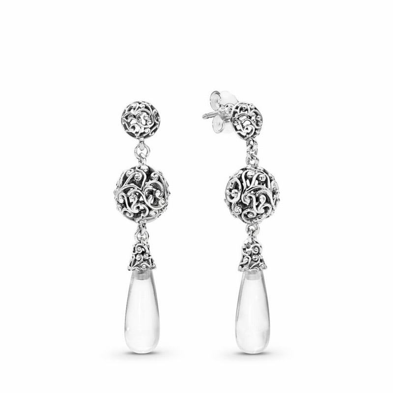 Pandora Australia Regal Droplets Earrings - Sterling Silver | MSUWBI632